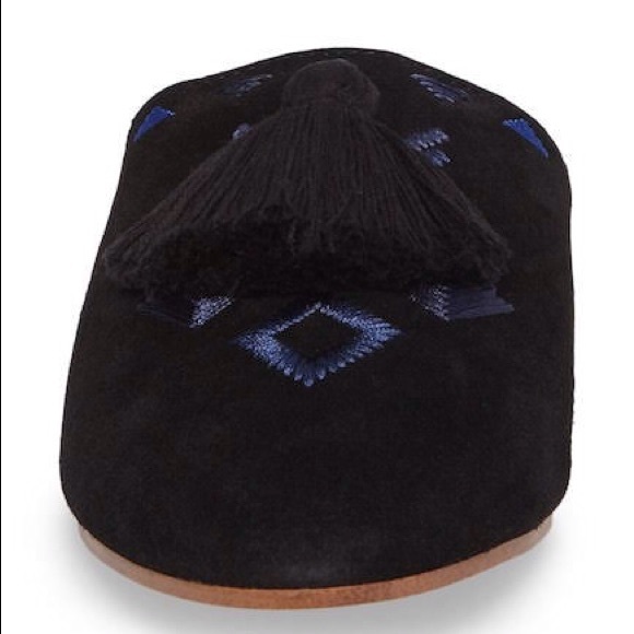 SOLUDOS Moroccan Suede Palazzo Mule Loafer NIB - Picture 3 of 7